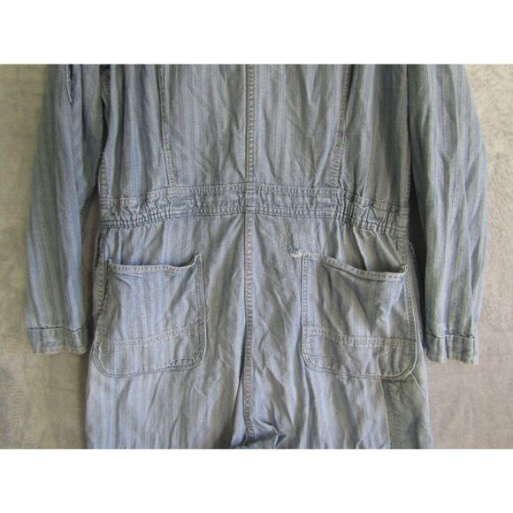 Vintage Key Imperial Herringbone Denim Coveralls Workwear Overalls Mens Tools - Picture 9 of 11